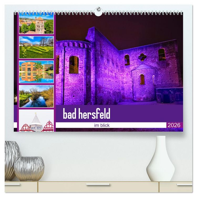 Produktbild: bad hersfeld im blick (hochwertiger Premium Wandkalender 2026 DIN A2 quer), Kunstdruck in Hochglanz