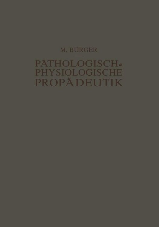 Produktbild: Pathologisch-Physiologische Prop&auml;deutik