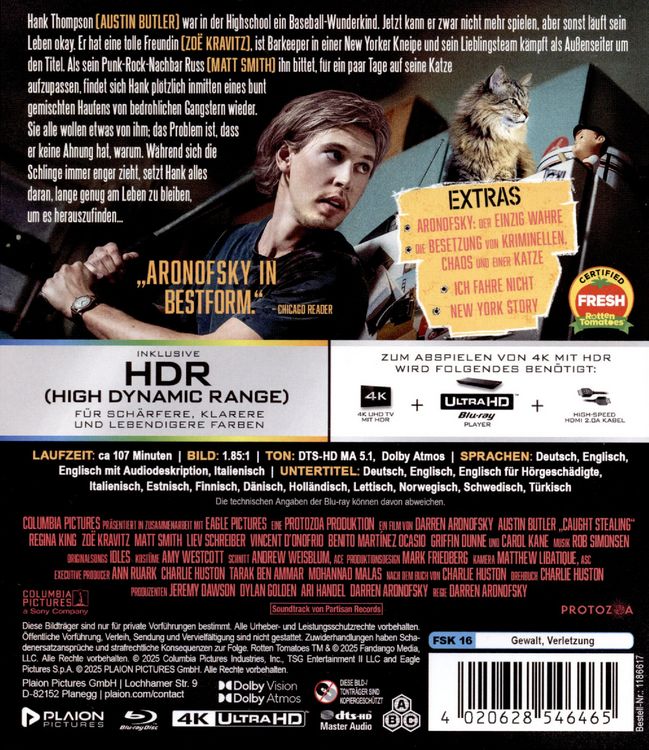 Produktbild: Caught Stealing (4K-UHD+Blu-ray)