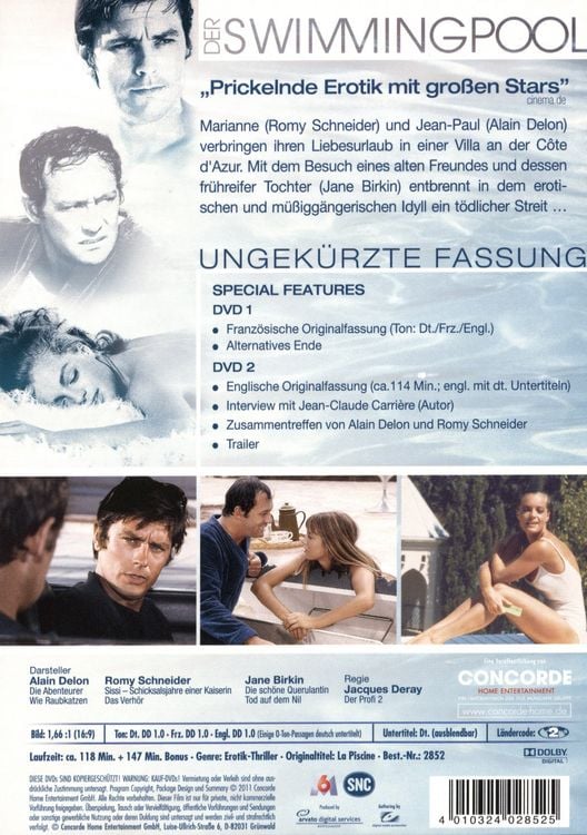 Produktbild: Der Swimmingpool - Ungek&uuml;rzte Fassung [2 DVDs]