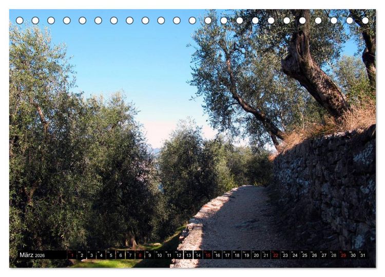 Produktbild: Romantisches Fernweh - Gardasee (Tischkalender 2026 DIN A5 quer), CALVENDO Monatskalender