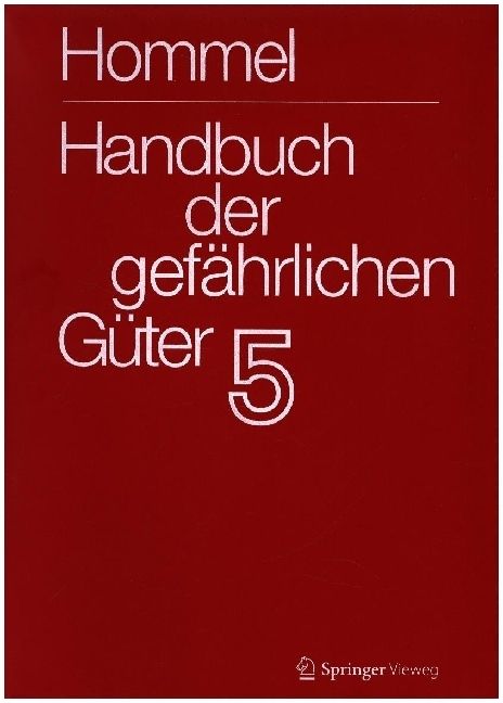 Produktbild: Handbuch der gef&auml;hrlichen G&uuml;ter. Band 5: Merkbl&auml;tter 1613-2071