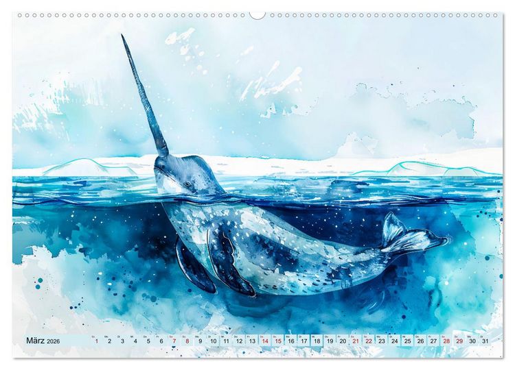 Produktbild: Eisige Polarkreise - Faszination der polaren Tierwelt (hochwertiger Premium Wandkalender 2026 DIN A2 quer), Kunstdruck in Hochglanz