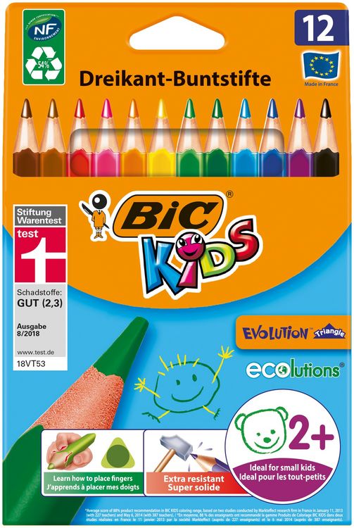 Produktbild: BIC Buntstifte KIDS Evolution Triangle 12er Set