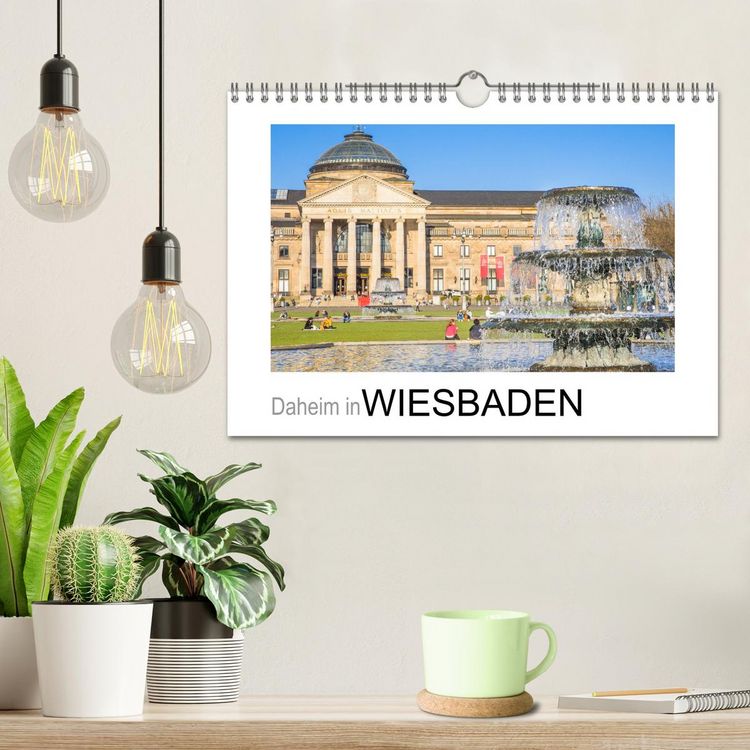 Produktbild: Daheim in Wiesbaden (Wandkalender 2026 DIN A4 quer), CALVENDO Monatskalender