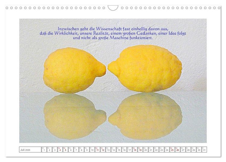 Produktbild: Quantenphysikalischer Nachdenk-Kalender (Wandkalender 2026 DIN A3 quer), CALVENDO Monatskalender