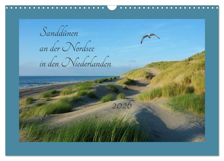 Produktbild: Sandd&uuml;nen an der Nordsee in den Niederlanden (Wandkalender 2026 DIN A3 quer), CALVENDO Monatskalender