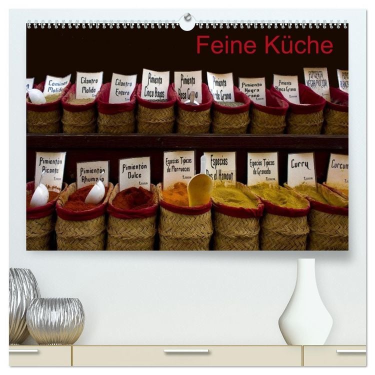 Produktbild: Feine K&uuml;che (hochwertiger Premium Wandkalender 2026 DIN A2 quer), Kunstdruck in Hochglanz