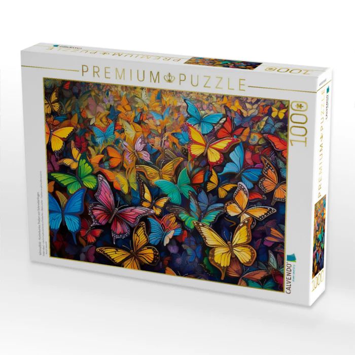 Produktbild: CALVENDO Puzzle Wimmelbild - Kunterbuntes Treiben von Schmetterlingen | 1000 Teile Lege-Gr&ouml;&szlig;e 64x48cm Foto-Puzzle f&uuml;r gl&uuml;ckliche Stunden