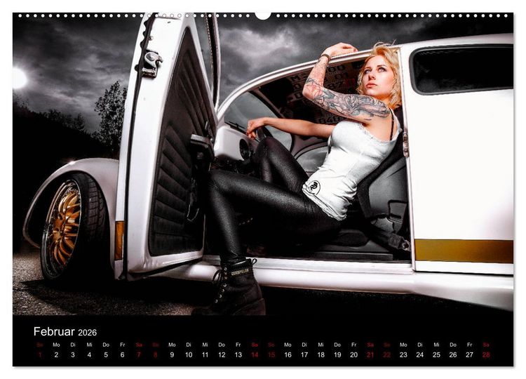 Produktbild: Cars and Girls (hochwertiger Premium Wandkalender 2026 DIN A2 quer), Kunstdruck in Hochglanz