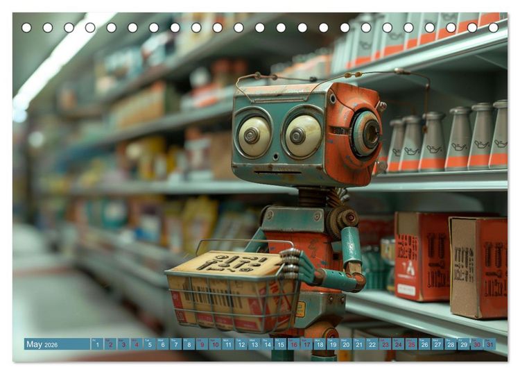 Produktbild: Robots Are Just People Too (Desk Calendar 2026 DIN A5 landscape), CALVENDO 12 Month DeskCalendar