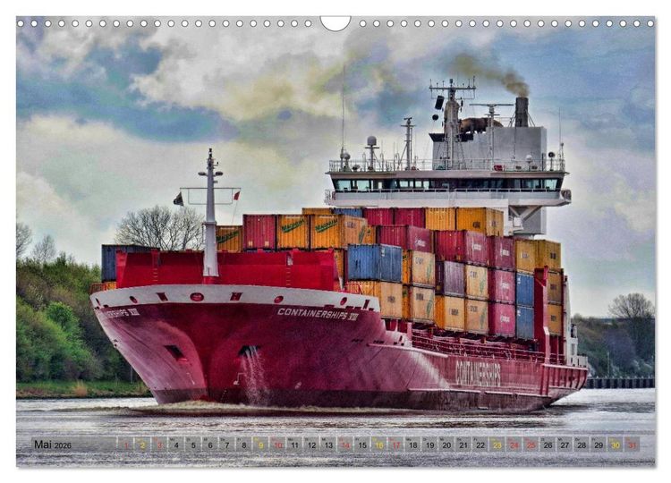 Produktbild: Transportschiffe Giganten der Meere (Wandkalender 2026 DIN A3 quer), CALVENDO Monatskalender