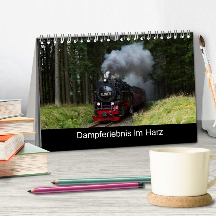 Produktbild: Dampferlebnis im Harz (Tischkalender 2026 DIN A5 quer), CALVENDO Monatskalender