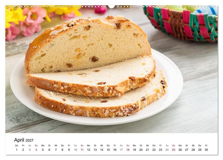 Produktbild: Kuchen, Kekse und Geb&auml;ck - s&uuml;&szlig; und lecker durch das Jahr (Wandkalender 2027 DIN A2 quer), CALVENDO Monatskalender
