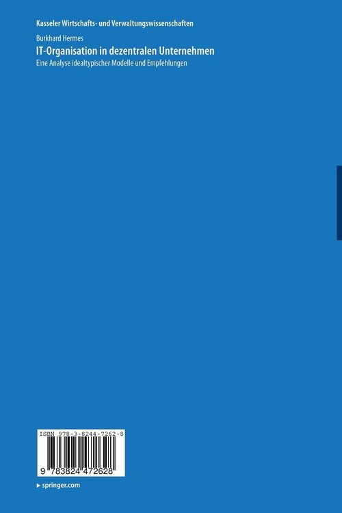 Produktbild: IT-Organisation in dezentralen Unternehmen