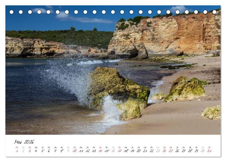 Produktbild: Portugals S&uuml;den - Die Algarve (Tischkalender 2026 DIN A5 quer), CALVENDO Monatskalender