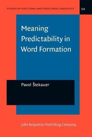 Produktbild: Meaning Predictability in Word Formation