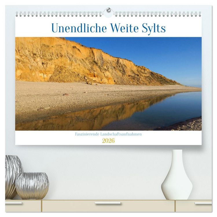 Produktbild: Unendliche Weite Sylts - Faszinierende Landschaftsaufnahmen (hochwertiger Premium Wandkalender 2026 DIN A2 quer), Kunstdruck in Hochglanz