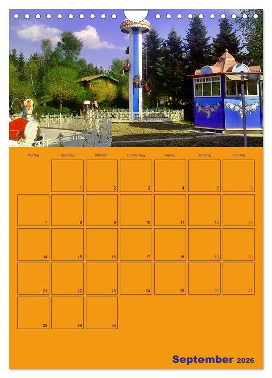 Produktbild: Freizeitparkmomente / Planer (Wandkalender 2026 DIN A4 hoch), CALVENDO Monatskalender