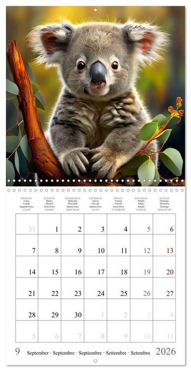 Produktbild: Baby Animals - In Their Natural Habitat (Wall Calendar 2026 12 &times; 12 Inch) CALVENDO 12 Month Wall Calendar