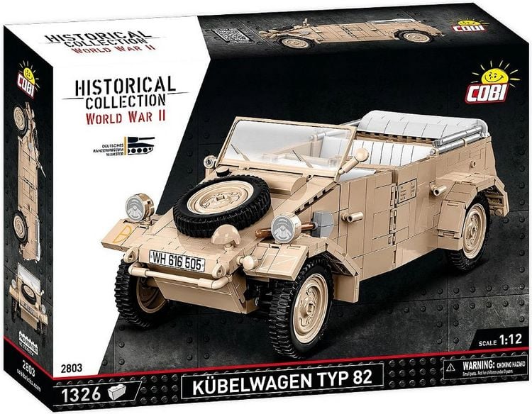 Produktbild: COBI-2803 K&uuml;belwagen Personenkraftwagen Typ 82, Klemmbausteine 1326 Teile