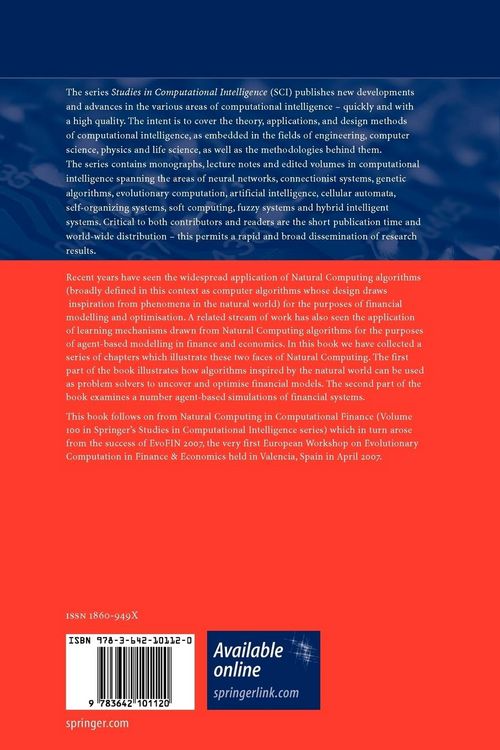 Produktbild: Natural Computing in Computational Finance