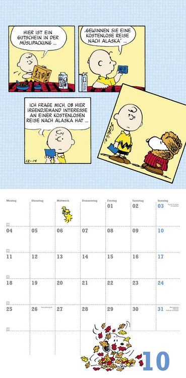 Produktbild: Peanuts Broschurkalender