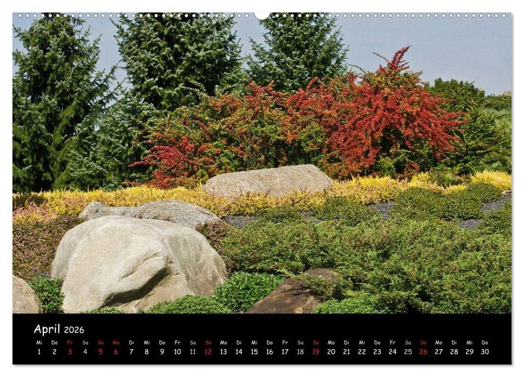 Produktbild: Findlingspark Nochten 2026 (hochwertiger Premium Wandkalender 2026 DIN A2 quer), Kunstdruck in Hochglanz
