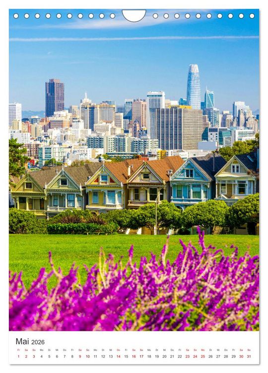 Produktbild: San Francisco - Eine Reise nach Kalifornien. (Wandkalender 2026 DIN A4 hoch), CALVENDO Monatskalender