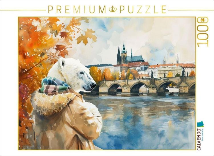 Produktbild: CALVENDO Puzzle Eisb&auml;r Eik in Prag in Tschechien | 1000 Teile Lege-Gr&ouml;&szlig;e 64x48cm Foto-Puzzle f&uuml;r gl&uuml;ckliche Stunden