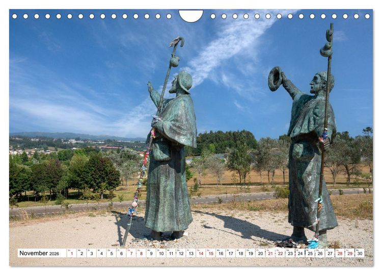 Produktbild: Unterwegs - Camino Primitivo. Zu Fu&szlig; auf der &auml;ltesten Route des Jakobsweges (Wandkalender 2026 DIN A4 quer), CALVENDO Monatskalender