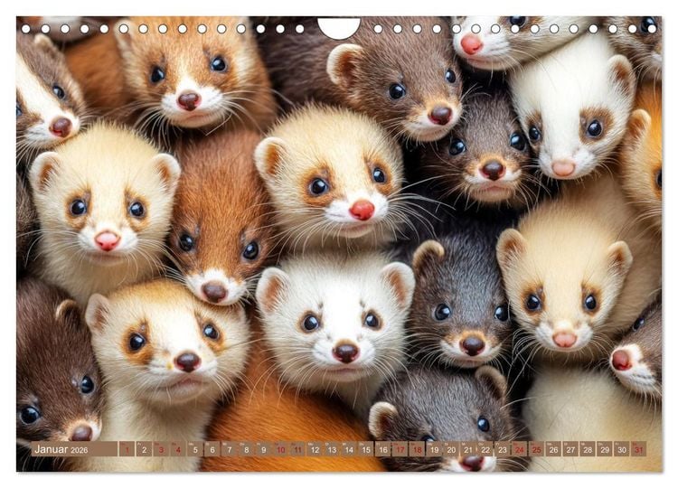 Produktbild: Kuschelblicke (Wandkalender 2026 DIN A4 quer), CALVENDO Monatskalender
