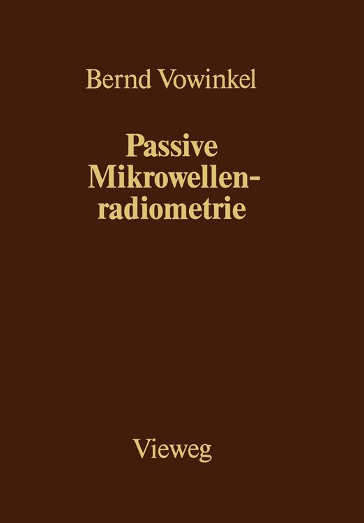 Produktbild: Passive Mikrowellenradiometrie