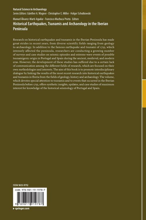 Produktbild: Historical Earthquakes, Tsunamis and Archaeology in the Iberian Peninsula