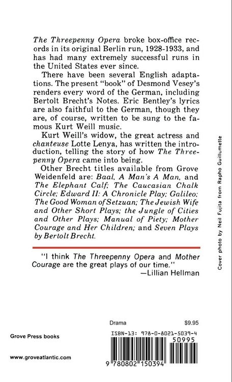 Produktbild: The Threepenny Opera