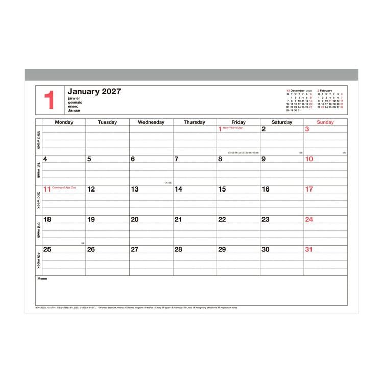 Produktbild: MARK'S 2027 Notebook Calendar M // Neon Orange