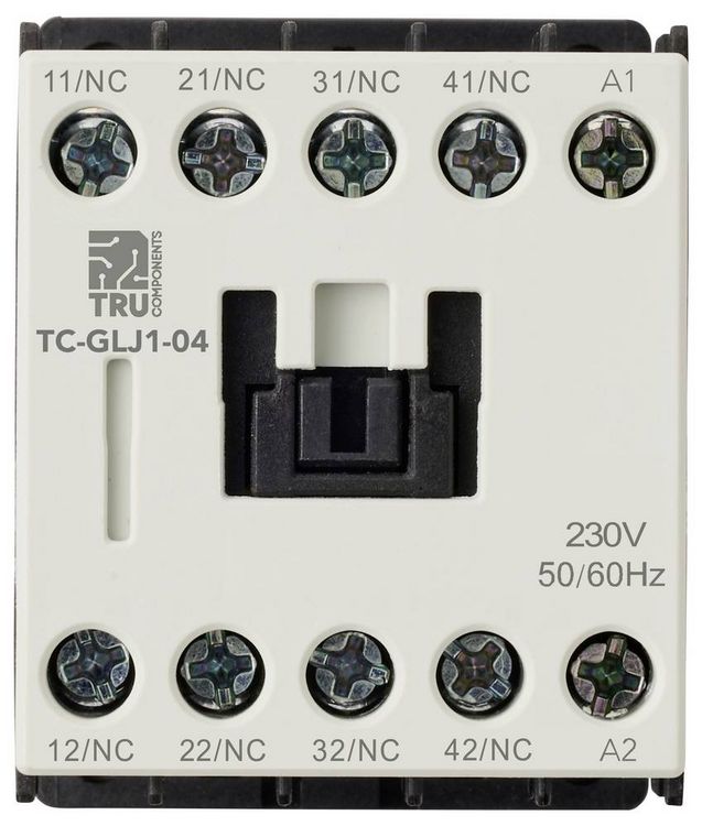 Produktbild: TRU COMPONENTS TC-GYJ1-04-230VAC Hilfssch&uuml;tz 4 &Ouml;ffner 230 V/AC 10A 1St.