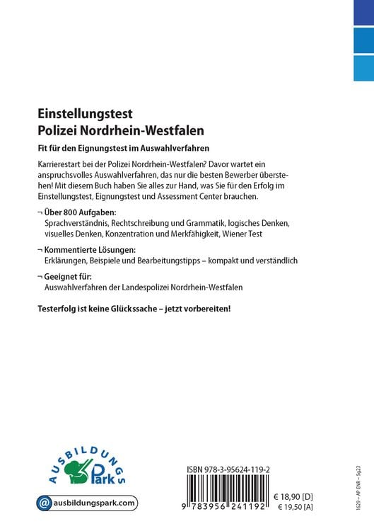 Produktbild: Einstellungstest Polizei NRW