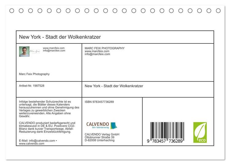 Produktbild: New York - Stadt der Wolkenkratzer (Tischkalender 2026 DIN A5 quer), CALVENDO Monatskalender
