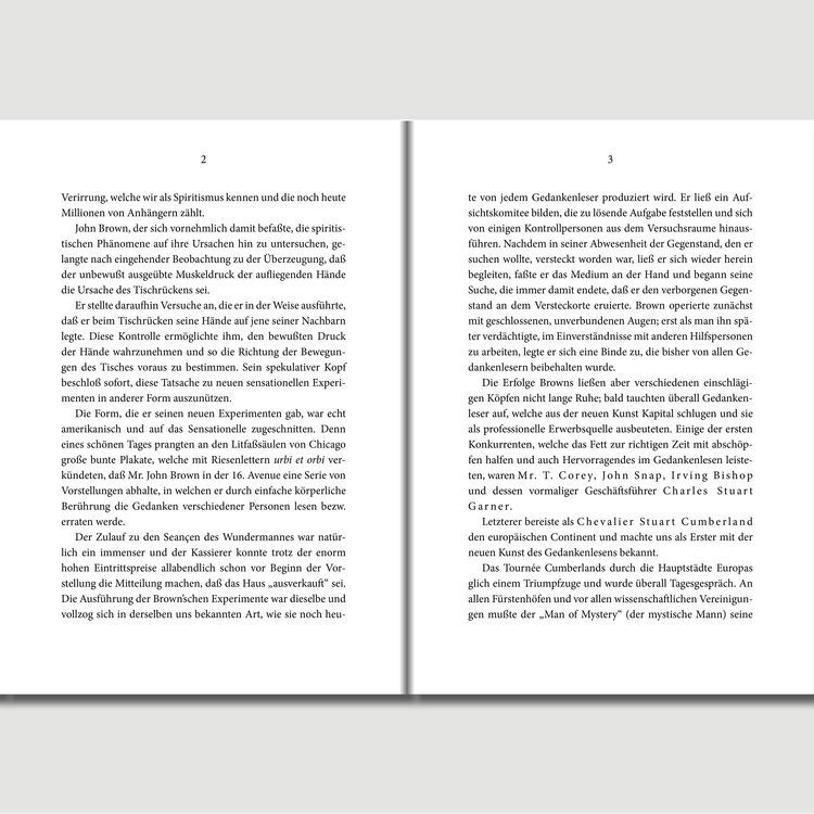Produktbild: Das Gedankenlesen