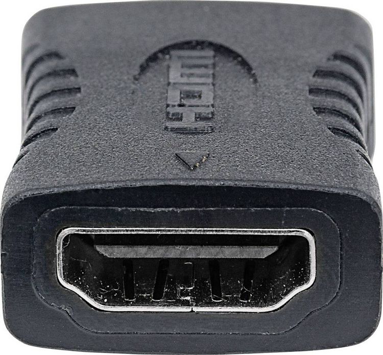 Produktbild: Manhattan 353465 HDMI Adapter [1x HDMI-Buchse - 1x HDMI-Buchse] Schwarz vergoldete Steckkontakte