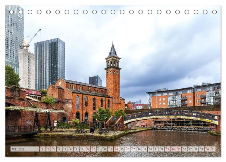 Produktbild: Faszination Manchester (Tischkalender 2026 DIN A5 quer), CALVENDO Monatskalender