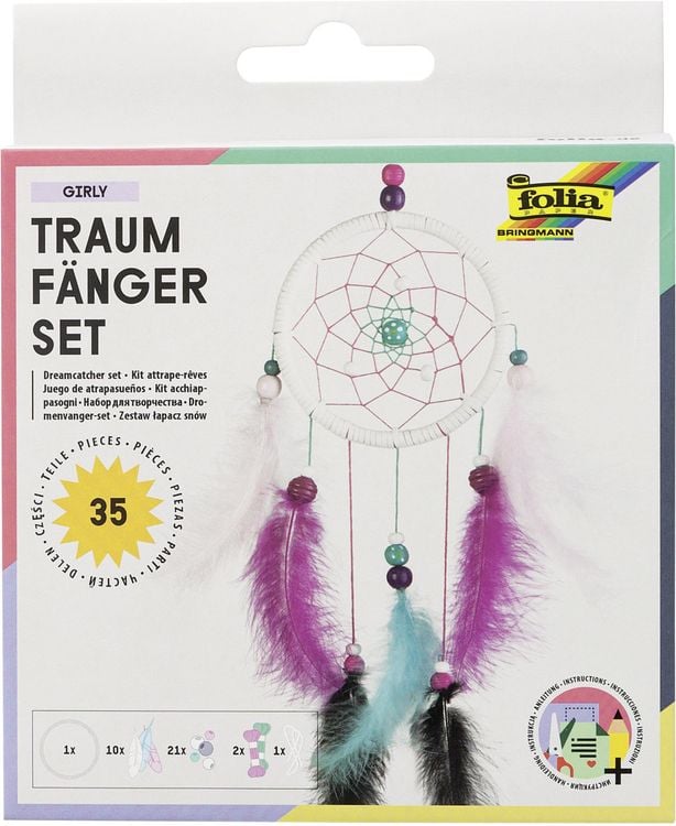Produktbild: Folia Traumf&auml;nger-Set GIRLY, 35 Teile