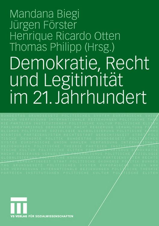 Produktbild: Demokratie, Recht und Legitimit&auml;t im 21. Jahrhundert