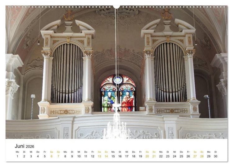 Produktbild: Fantastische Welt der Orgeln (hochwertiger Premium Wandkalender 2026 DIN A2 quer), Kunstdruck in Hochglanz