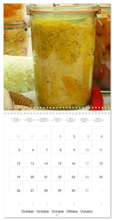Produktbild: FERMENTED VEGETABLES (Wall Calendar 2026 12 &times; 12 Inch) CALVENDO 12 Month Wall Calendar