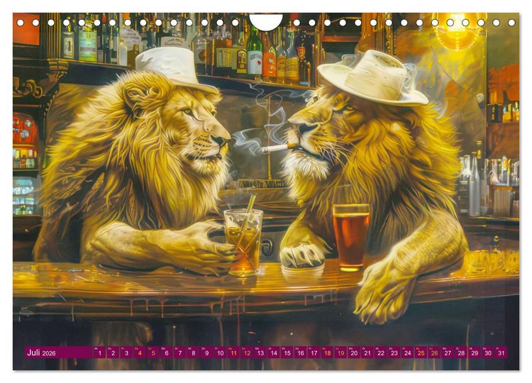 Produktbild: Tierisches Barleben (Wandkalender 2026 DIN A4 quer), CALVENDO Monatskalender