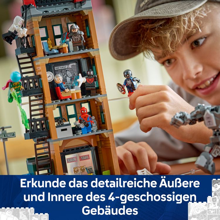 Produktbild: LEGO 76342 Marvel Spider-Man vs. Mysterio: Daily Bugle, Spielzeug ab 10