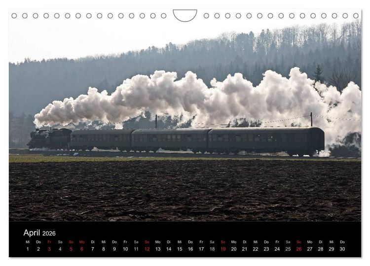 Produktbild: Mein Dampfbahnkalender 2026 (Wandkalender 2026 DIN A4 quer), CALVENDO Monatskalender