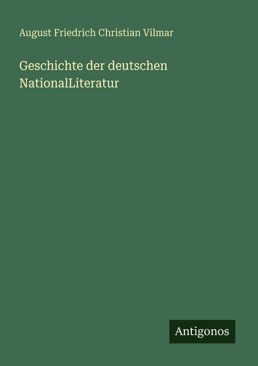 Produktbild: Geschichte der deutschen NationalLiteratur